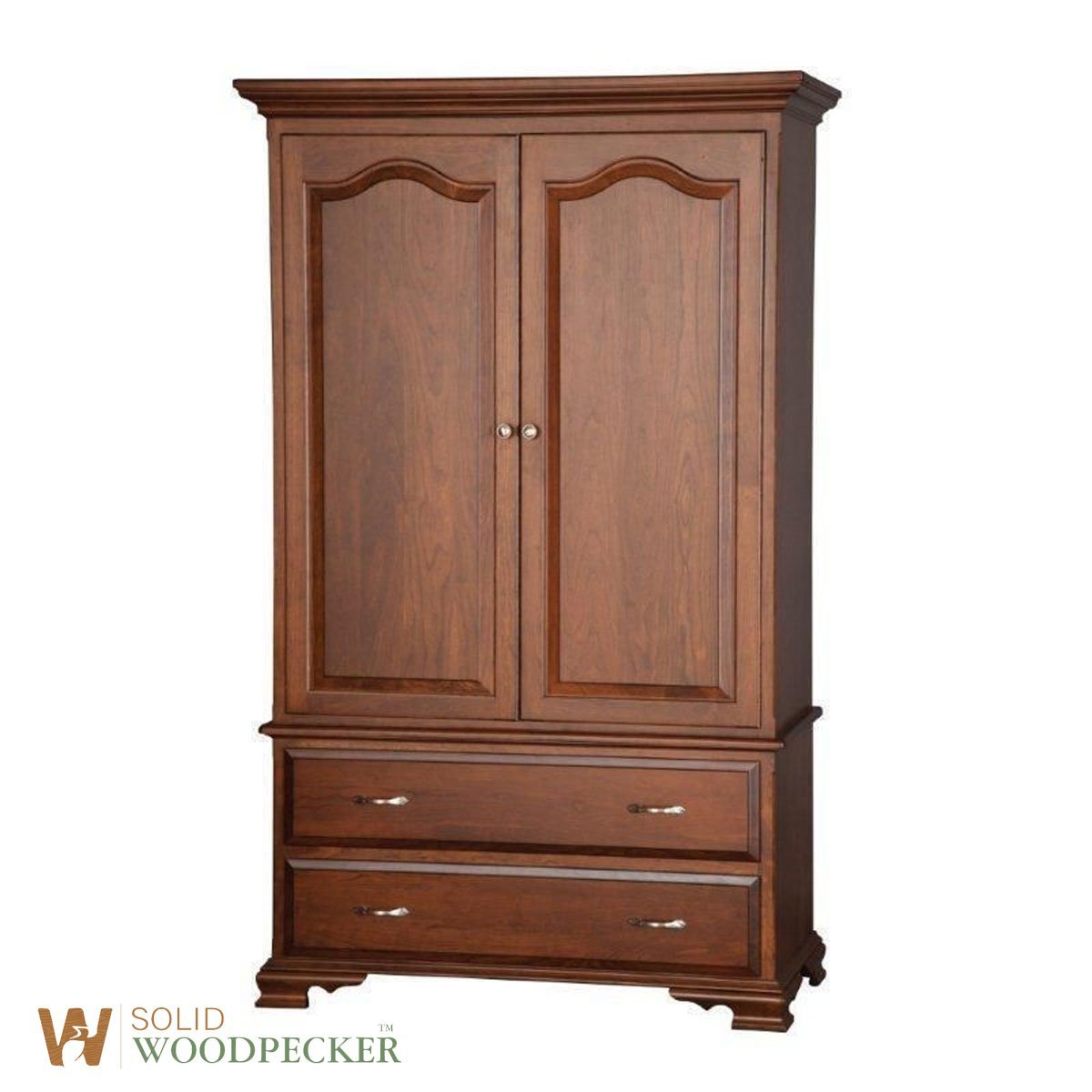 Classic 2-Door Wardrobe with Drawers